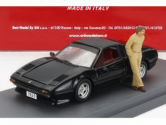 FERRARI 308 GTS 1982 パーソナルカー ケケ・ロズベルグ フィギュア付き ブラック/ Best-Model 1/43 ミニカー