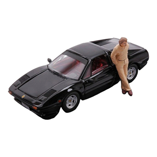 Ferrariフェラーリ 308 GTS 1982 ケケ・ロズベルグ パーソナルカー フィギュア付き ブラック / Best-Model 1/43 ミニカー