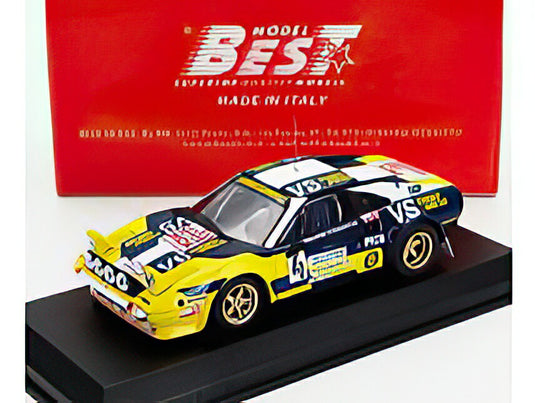FERRARI 308 GTB Gr.4 TEAM JOLLY CLUB (night version) N 4 2nd RALLY MONZA 1980 NICO GIORGIO BARBAN YELLOW BLUE/Best-Model 1/43ミニカー