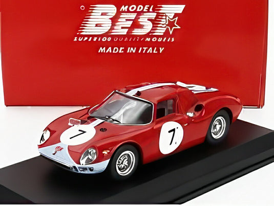 FERRARI 250LM 3.3L V12 N 7 WINNER 12h REIMS 1964 グラハム・ヒル ヨアキム・ボニエ レッド ブルー/Best-Model 1/43ミニカー