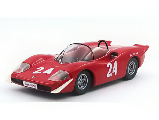 FIAT ABARTH 2000S 24号車 ポールリカール 1968 エリス・トンデッリ レッド/ Best-Model 1/43 ミニカー