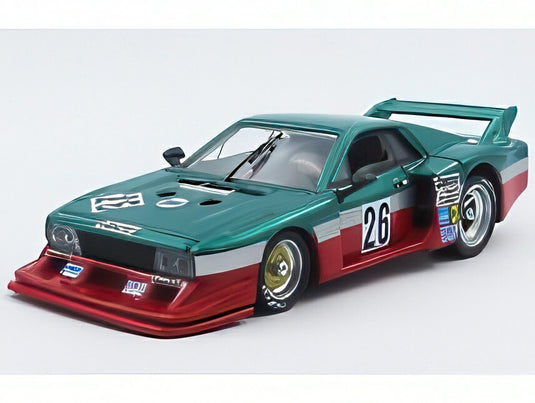 【予約】LANCIA ベータ モンテカルロ ターボ N26 1980年 ムジェロ6時間 C.ファチェッティ M.フィノット グリーン/レッド/ Best-Model 1/43 ミニカー