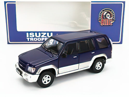 ISUZU - TROOPER BIG HORN 1998 - BLUE SILVER/BM CREATIONS 1/64ミニカー