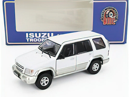 ISUZU - TROOPER BIG HORN 1998 - WHITE SILVER/BM CREATIONS 1/64ミニカー
