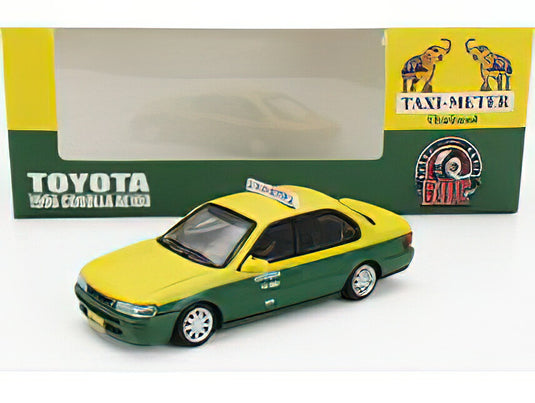 TOYOTA - COROLLA AE100 THAILAND TAXI 1996 - YELLOW GREEN/BM CREATIONS 1/64ミニカー