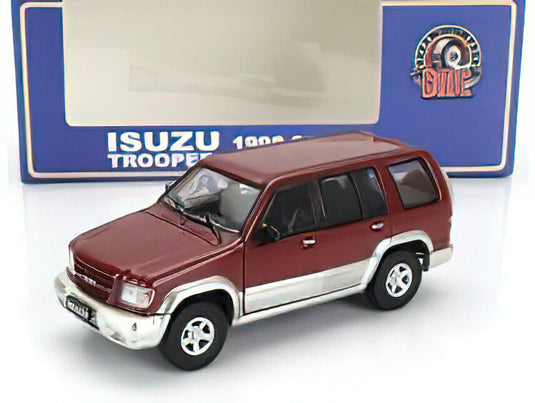 ISUZU - TROOPER BIG HORN 1998 - RED SILVER/BM CREATIONS 1/64ミニカー