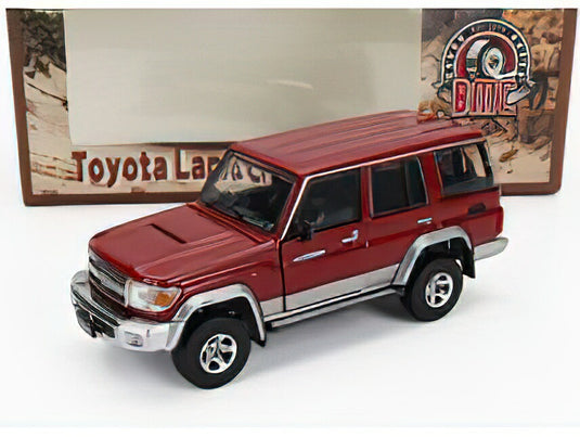 TOYOTA - LAND CRUISER LC76 2014 - RED SILVER/BM CREATIONS 1/64ミニカー