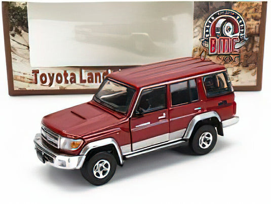 TOYOTA - LAND CRUISER LC76 2014 - RED SILVER/BM CREATIONS 1/64ミニカー