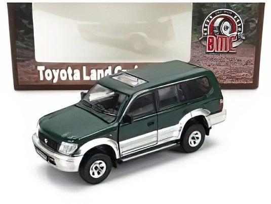 TOYOTA - LAND CRUISER LC95 2008 - GREEN SILVER/BM CREATIONS 1/64ミニカー