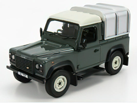 LAND ROVER - LAND DEFENDER 90 PICK-UP CLOSED 1984 - GREEN SILVER/ BRITAINS 1/32  模型