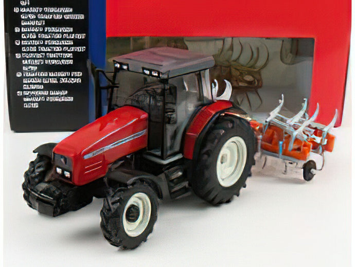 MASSEY FERGUSON - 6290 TRACTOR WITH TRAILER 2012 - RED ORANGE/ BRITAINS 1/32 トラクタ 模型