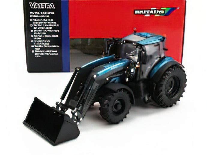 VALTRA - T234 TRACTOR WITH FRONT LOADER 2020 - BLUE BLACK/ BRITAINS 1/32 トラクタ 模型