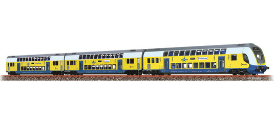 HOゲージ 鉄道模型 Brawa Metronom 2階建て客車セット RE 3 Hamburg Hbf Era VI AC Function-Decoder