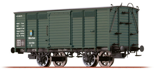 HOゲージ 鉄道模型貨車 Brawa K.Bay.Sts.B. Covered freight wagon G Era I DC