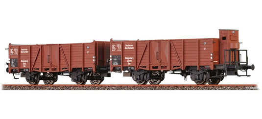 HOゲージ 鉄道模型 Brawa DRG Om形 無蓋貨車 Era II DC
