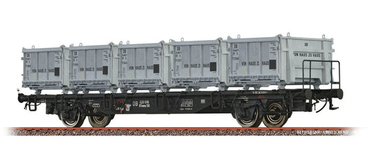 HOゲージ 貨車 Brawa DB type Lbs 589 container wagon Era IV DC