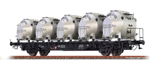 HOゲージ 貨車 Brawa DB type BTmms58 container wagon Era III DC