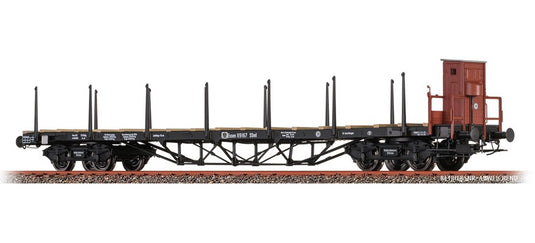 HOゲージ 鉄道模型 Brawa ブラワ K.P.E.V. SSlm ボギー平貨車 Era I DC