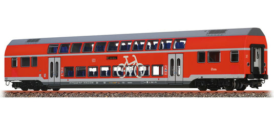 HOゲージ 鉄道模型 Brawa DB AG 2階建て中間客車 2等 Era VI AC Function-Decoder