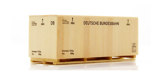 Oゲージ 鉄道模型アクセサリー Brawa Wooden box with DB logo for loading freight wagons