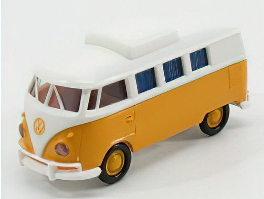 VOLKSWAGEN T1B CAMPING BUS 1970 YELLOW WHITE/BREKINA 1/87ミニカー