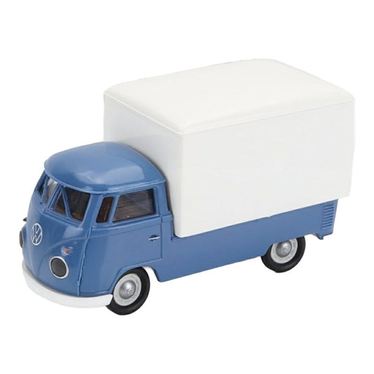 VWフォルクスワーゲン T1b ピックアップ 幌付き 1960 ブルー ホワイト / Brekina 1/87 ミニカー トラック模型
