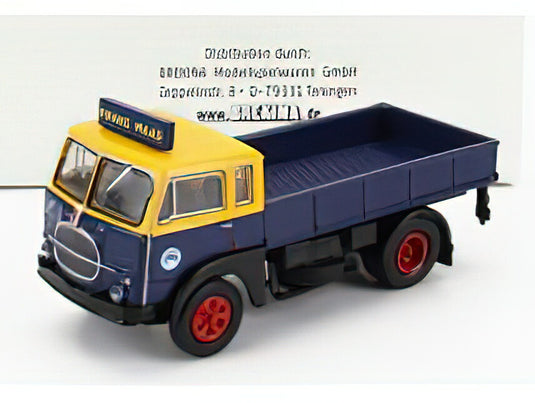 FIAT 642 TRUCK PIANALE FRANS MAAS 1962 BLUE YELLOW/BREKINA 1/87ミニカー
