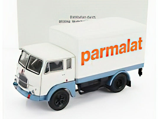 FIAT 642 TRUCK CASSONATO PARMALAT 1962 WHITE LIGHT BLUE/BREKINA 1/87ミニカー
