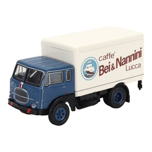 Fiatフィアット 642 トラック Cassonato Caffe Bei & Nannini 1962 ブルー ホワイト / Brekina 1/87 ミニカー トラック模型