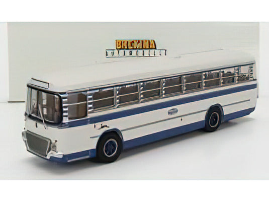 FIAT 306/3 AUTOBUS INTERURBANO SAPAV 1972 WHITE BLUE/BREKINA 1/87ミニカー
