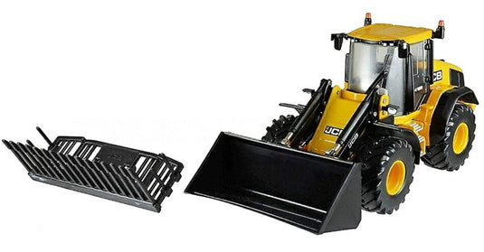 JCB 4195 ラバータイヤトラクター スクレーパー イエロー ブラック 土木機械 / BRITAINS 1/32 ミニカー 建設機械模型 工事車両