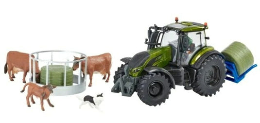VALTRAバルトラ T254 トラクター フレミングベールリフター プレイセット 2019 グリーン FARM TOYS / BRITAINS 1/32 ミニカー