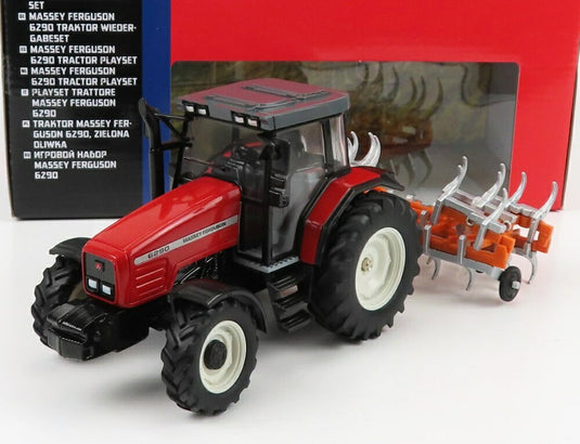 MASSEY FERGUSONマッセイファーガソン 6290 トラクター トレーラー 2012 レッドオレンジ FARM TOYS / BRITAINS 1/32 ミニカー