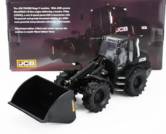 JCBジェーシービー TM420S Ruspa Gommata Black Editionブラックエディション Tractor Scraperトラクタースクレイパー ブラック / BRITAINS 1/32 建設機械