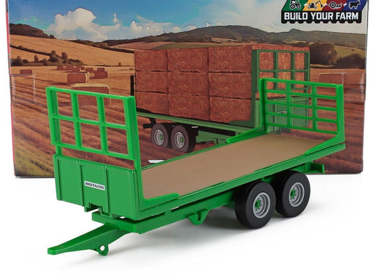 Trailerトレーラー Rimorchio Trailer for Tractorトラクター用トレーラー グリーン ウッド / BRITAINS 1/32 トラック商用車