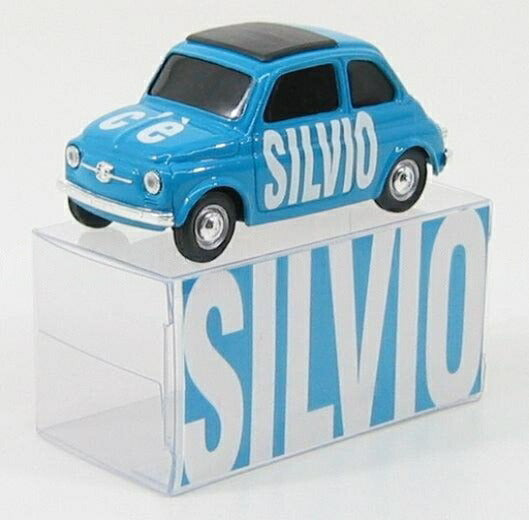 Fiatフィアット 500 ELECTION-DAY 2008 SILVIO ライトブルー / BRUMM 1/43 ミニカー
