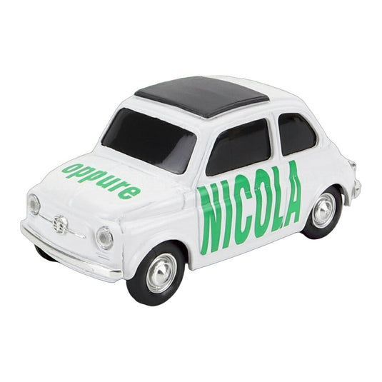 Fiatフィアット 500 NICOLA OPPURE ホワイト TVシリーズ / BRUMM 1/43 ミニカー