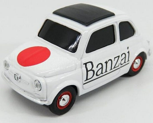 FIAT 500 BRUMS BANZAI 2017 ホワイト/ BRUMM 1/43 模型