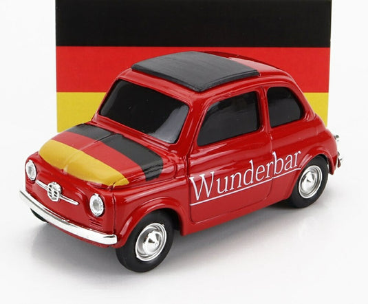 FIAT 500 GERMANIA Wunderbar Brummbaerchen レッド/ BRUMM 1/43 模型