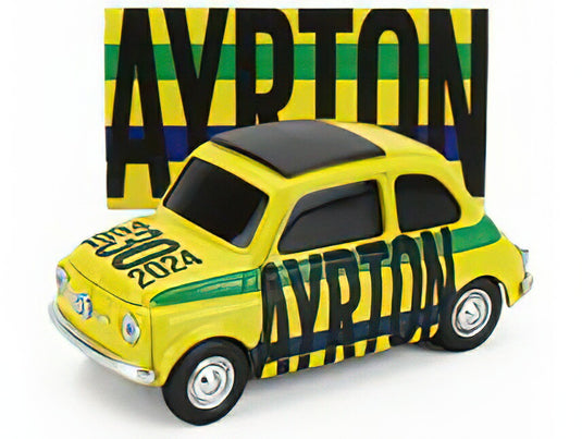 FIAT - 500 BRUMS AYRTON - 30th ANNIVERSARY 1994-2024 - YELLOW GREEN/BRUMM 1/43ミニカー