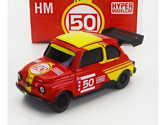 FIAT 500 BRUMS 50号車 HM ハイパーモデルカー 2024 レッド イエロー ブラック/ BRUMM 1/43 ミニカー