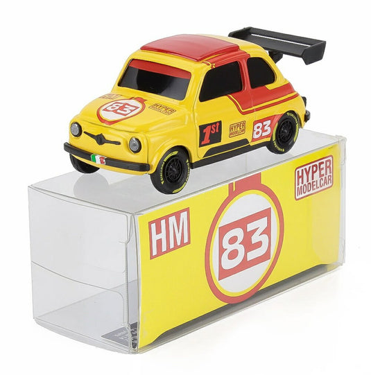 FIAT 500 BRUMS リバリー HYPER MODELCAR N 83 2025 ル・マンホイール イエロー レッド / BRUMM 1/43 ミニカー