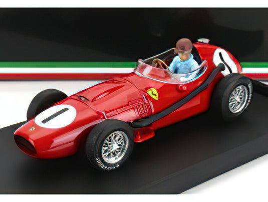 FERRARIフェラーリ F1 DINO 246 N 1 WINNER BRITISH GP 1958 P.COLLINS  WITH DRIVER FIGURE  RED/BRUMM 1/43ミニカー