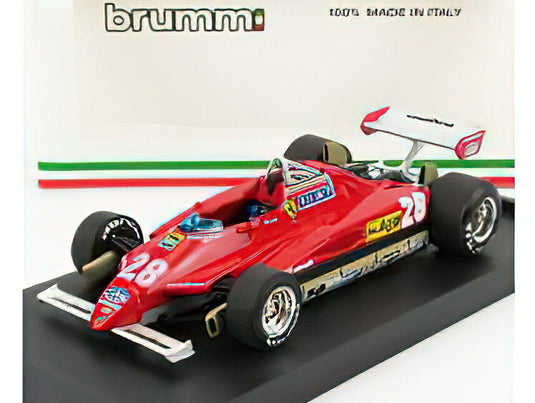 FERRARIフェラーリ F1 126C2 N 28 WINNER SAN MARINO IMOLA GP 1982 DIDIER PIRONI  RED/BRUMM 1/43ミニカー