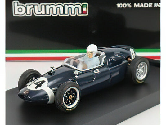 COOPER  F1 T51 N 14 WINNER ITALY GP 1959 STIRLING MOSS  WITH DRIVER FIGURE  BLUE/BRUMM 1/43ミニカー