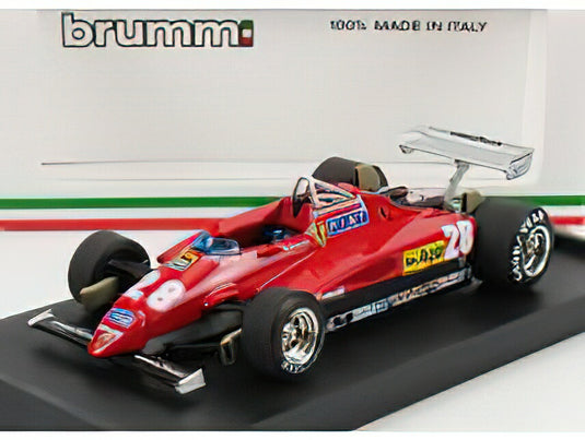 FERRARIフェラーリ F1 126C2 N 28 3rd ITALY GP 1982 MARIO ANDRETTI  RED/BRUMM 1/43ミニカー