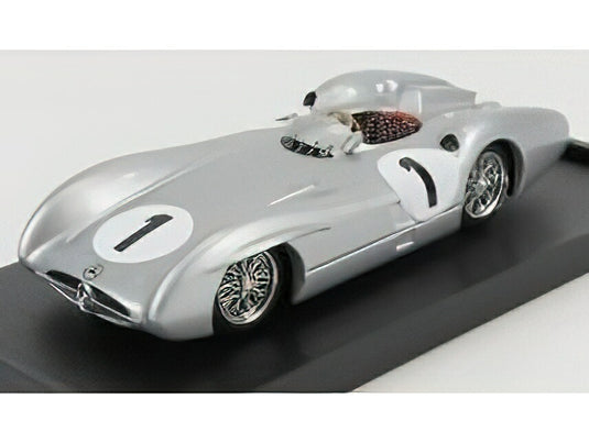 MERCEDES BENZ  F1 W196C N 1 BRITISH GP JUAN MANUEL FANGIO 1954 WORLD CHAMPION  SILVER/BRUMM 1/43ミニカー
