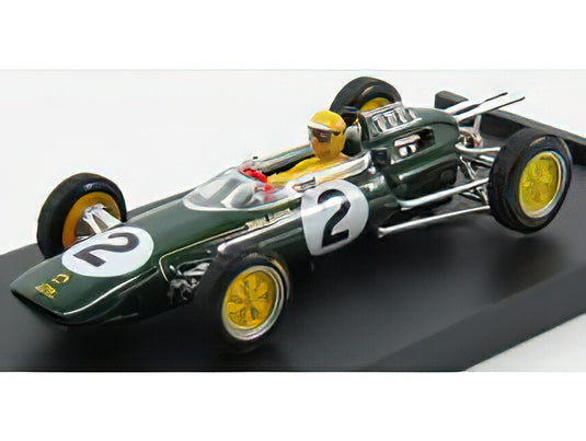LOTUS  F1 25 n 2 BELGIUM GP 1963 T.TAYLOR  WITH PILOT  FIGURE  GREEN/BRUMM 1/43ミニカー