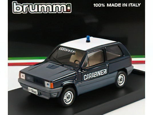 FIAT  PANDA 45 CARABINIERI 1980  BLUE WHITE/BRUMM 1/43ミニカー