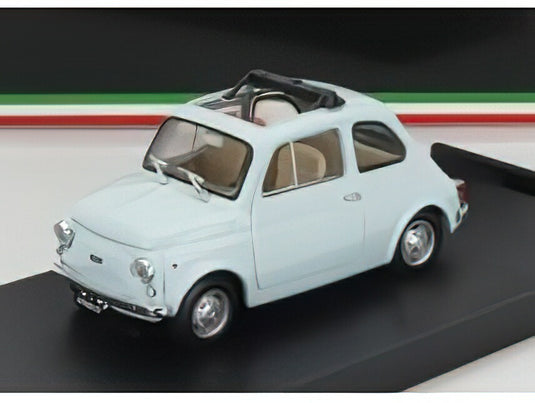FIAT  500R TETTO APERTO 1972  AZZURRO CHIARO/BRUMM 1/43ミニカー
